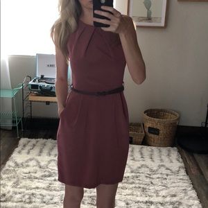 Burgundy dress